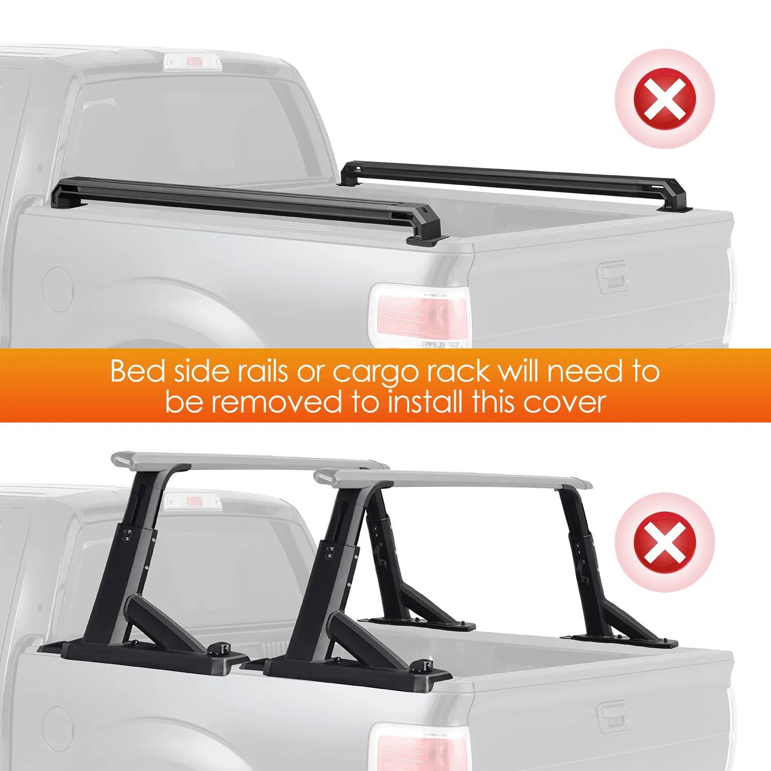 6ft Soft Roll Up Truck Bed Cover for 2019-2024 Ford Ranger