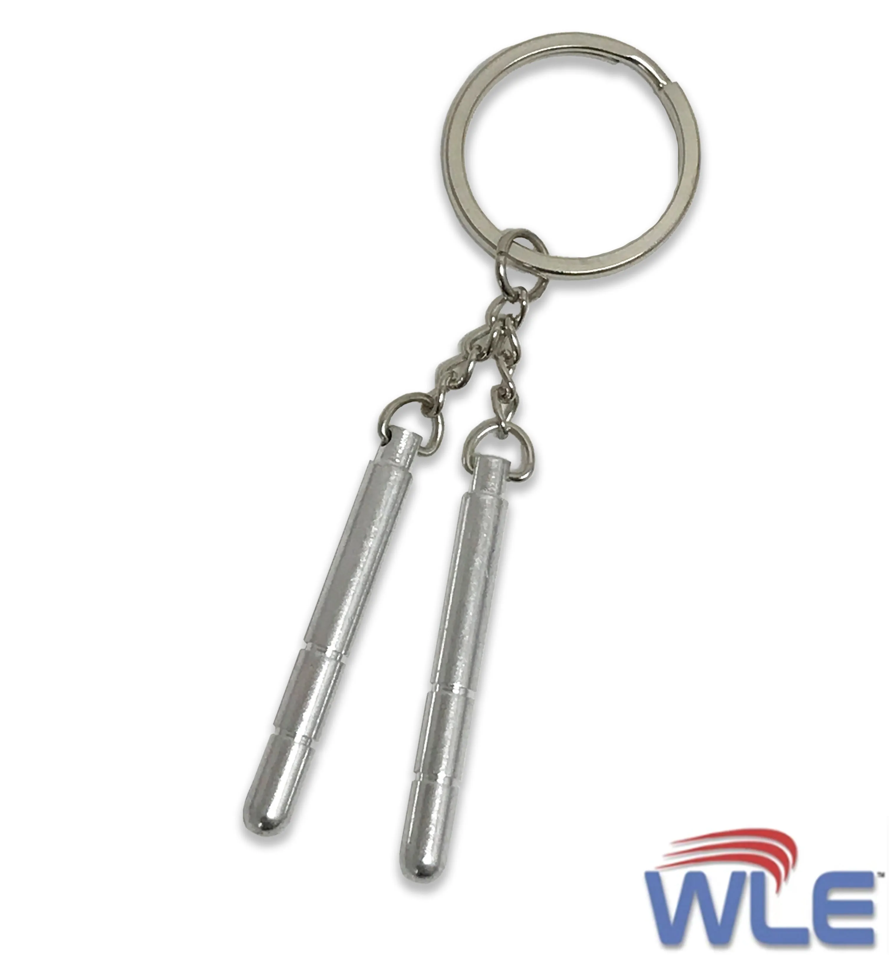 Aluminum Chuck Nunchaku Keychain 2.25"