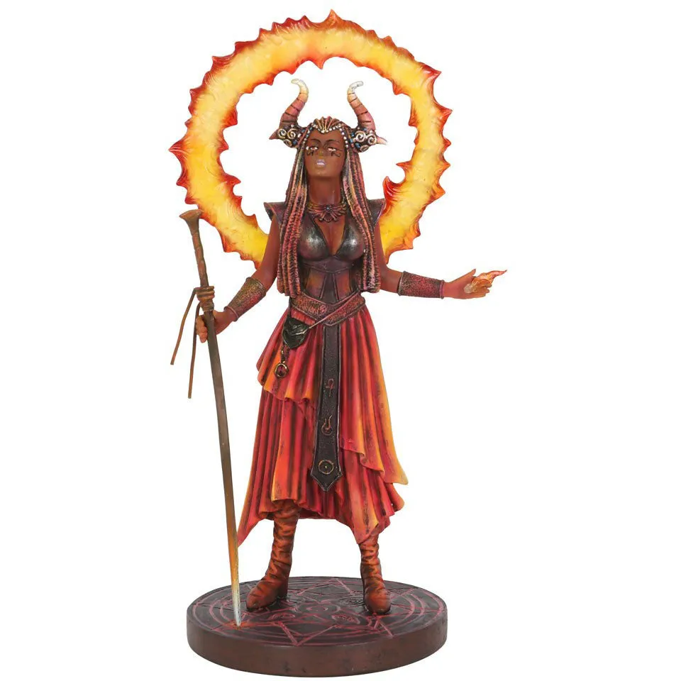 Anne Stokes Fire Elemental Sorceress Figurine