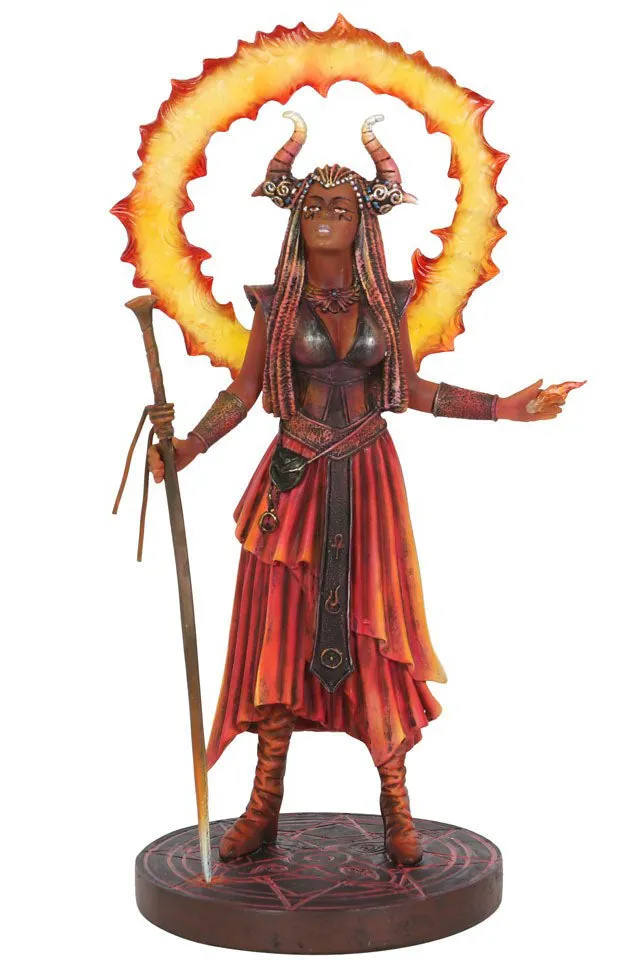 Anne Stokes Fire Elemental Sorceress Figurine