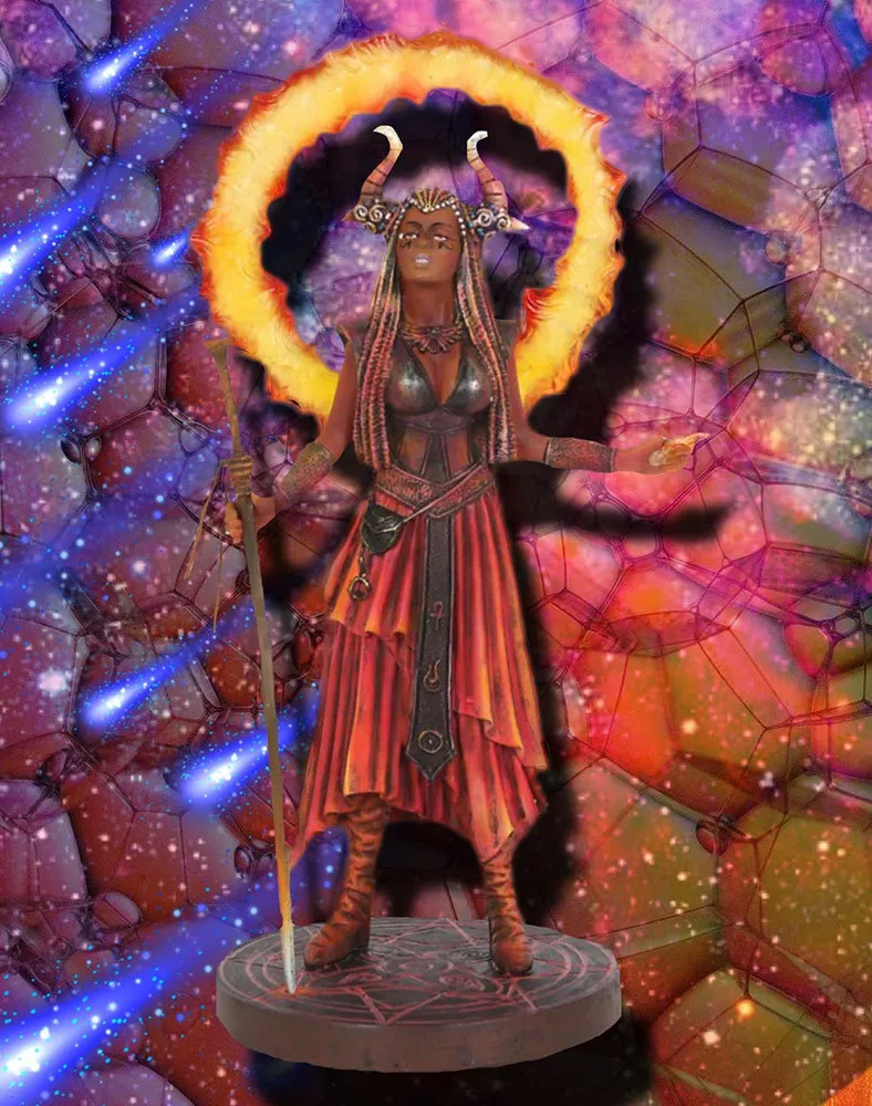 Anne Stokes Fire Elemental Sorceress Figurine