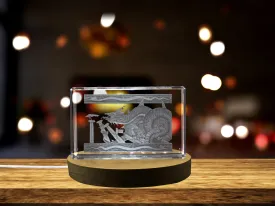 Colchian Dragon 3D Engraved Crystal | 3D Engraved Crystal Keepsake