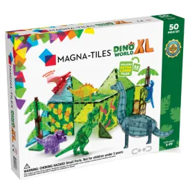 Dino World XL 50 Piece Set by Magna-Tiles