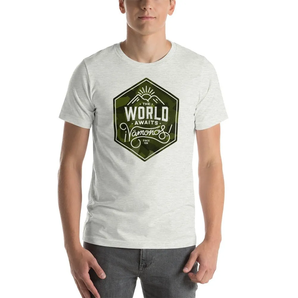 Dora the Explorer The World Awaits Adult Short Sleeve T-Shirt