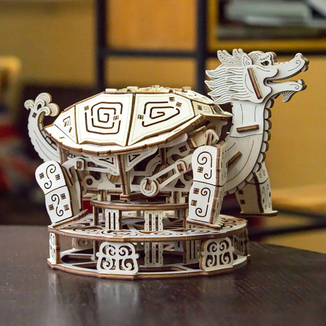 Dragon Turtle Mechanical 3D Wooden Puzzle Model Kit