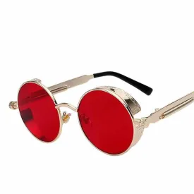 Neo Kung Fu Vintage Retro Round Ornate Sunglasses