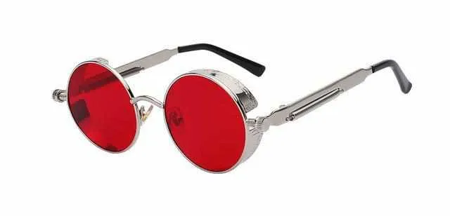Neo Kung Fu Vintage Retro Round Ornate Sunglasses