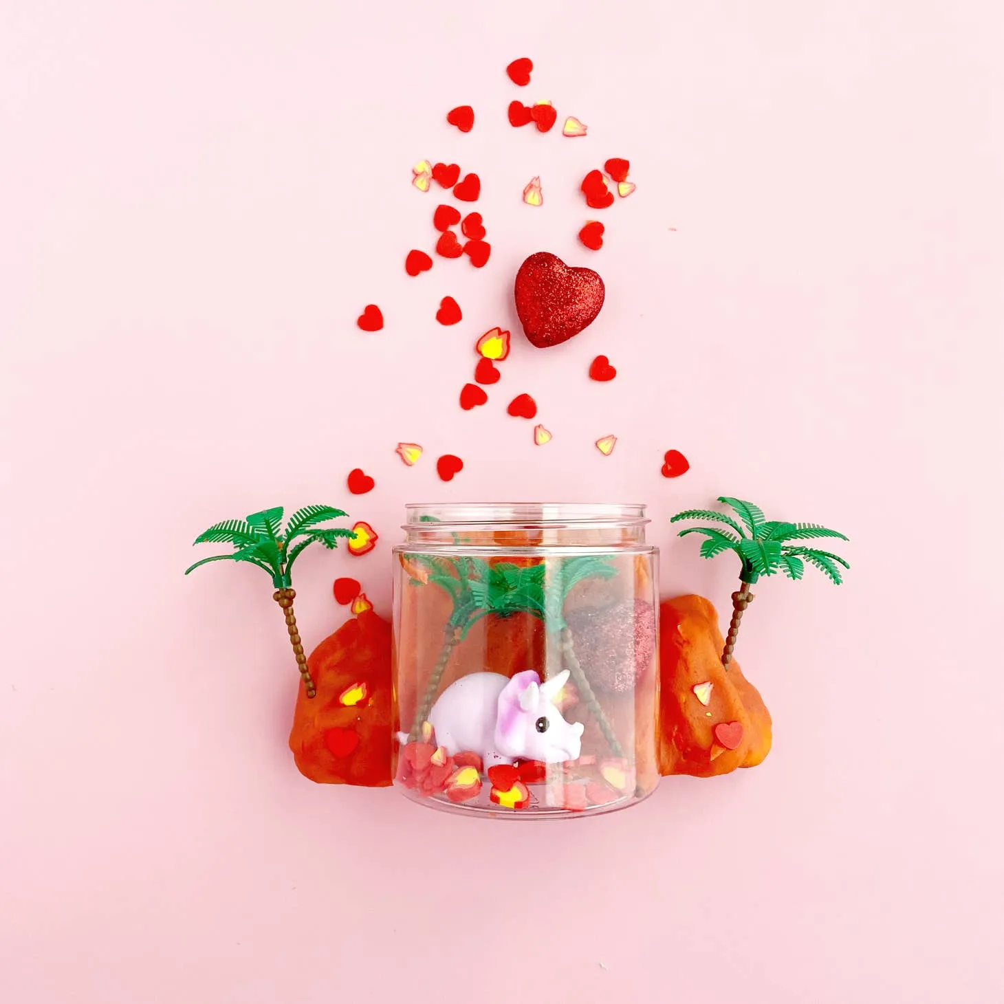 Valentine Dinosaur "I Lava You" Mini Dough-To-Go by Earth Grown KidDoughs