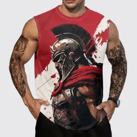 Warrior Spirit 3D Round Neck Tank Top- AA05446